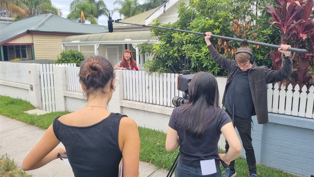 On location with the crew